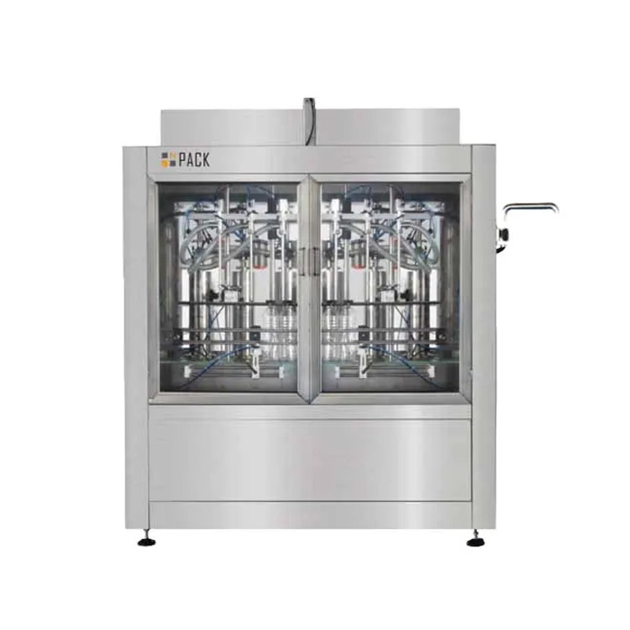 Máy chiết rót chất lỏng tự động 6 đầu cho dầu ô liu